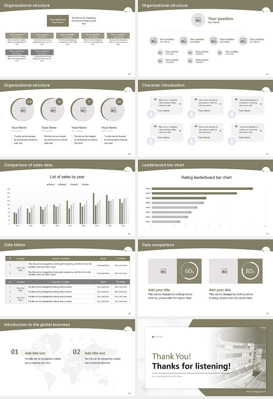 University of Applied Sciences of the Grisons Academic Presentation/Research Findings Report PPT Template16:9 ratio PPT effect preview image4