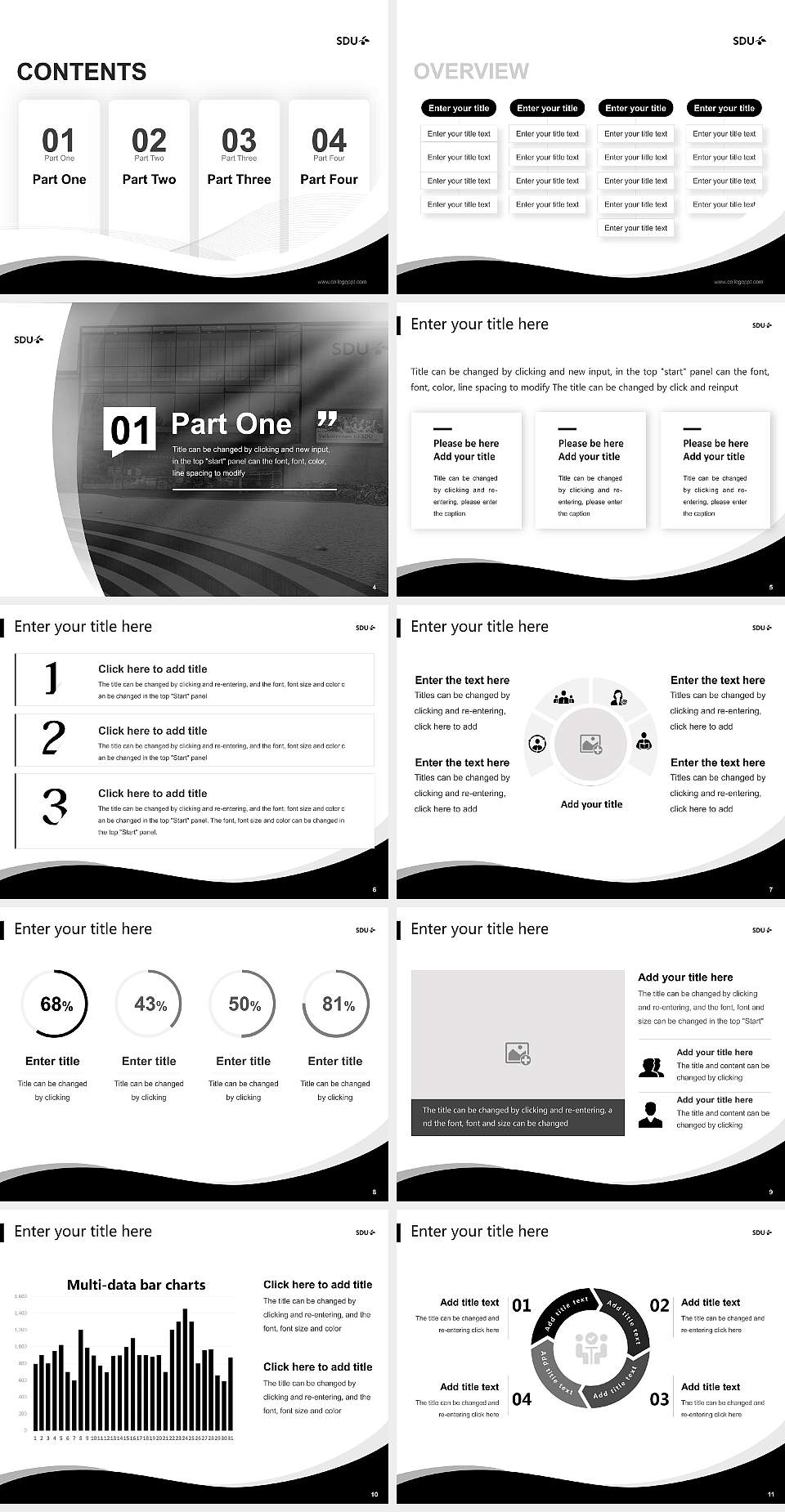 University of Southern Denmark（campus Odense） Lecture Sharing and Networking Event PPT Template4:3 ratio PPT effect preview image2