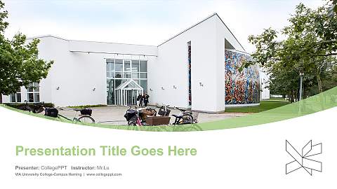 VIA University College-Campus Herning Course/Courseware Creation PPT Template