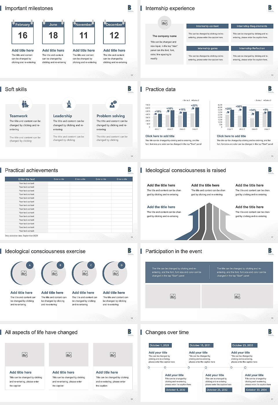 Bern University of Applied Sciences National Scholarship Defense PPT Template16:9 ratio PPT effect preview image3