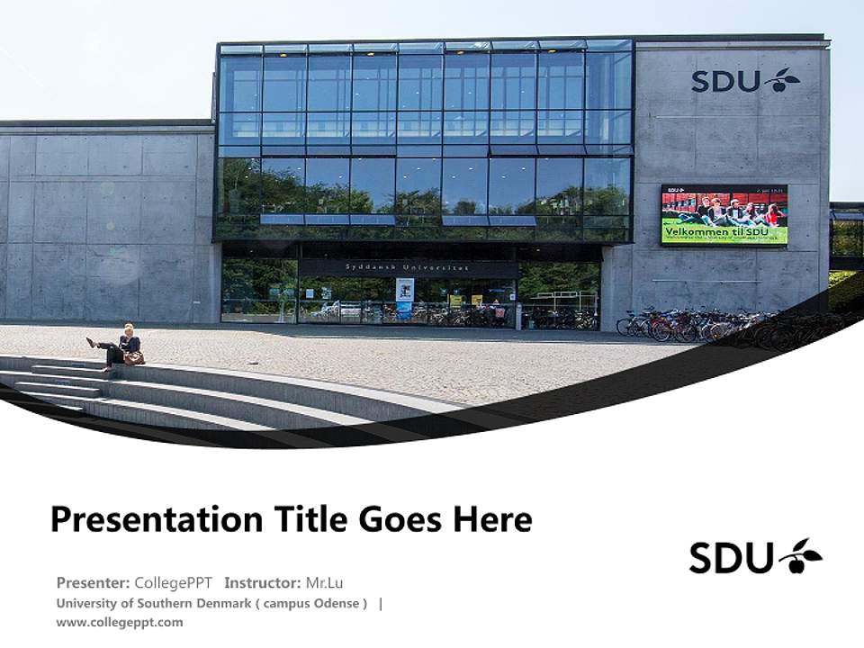 University of Southern Denmark（campus Odense） Course/Courseware Creation PPT Template4:3 ratio PPT effect preview image5