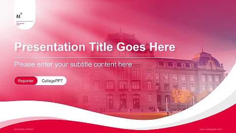 University of Bern Lecture Sharing and Networking Event PPT Template