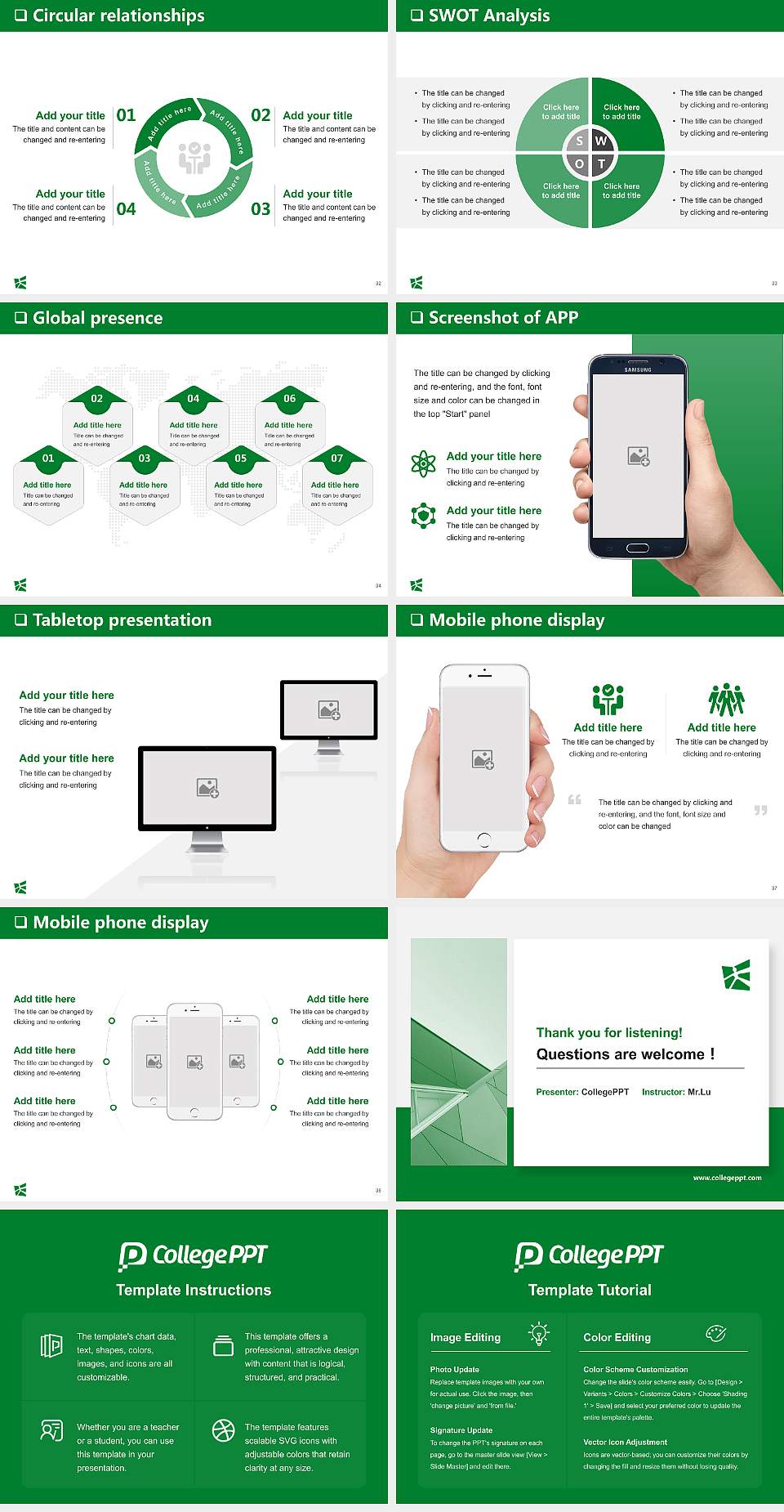 University of St. Gallen General PPT Template4:3 ratio PPT effect preview image5