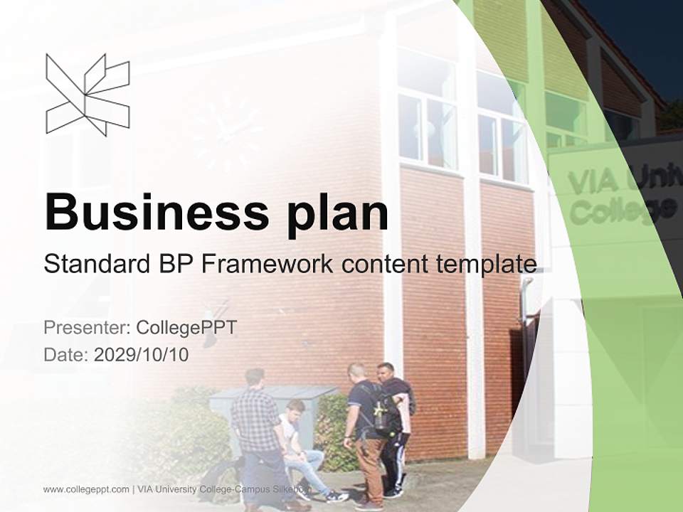 VIA University College-Campus Silkeborg Competition/Entrepreneurship Contest PPT Template4:3 ratio PPT effect preview image9