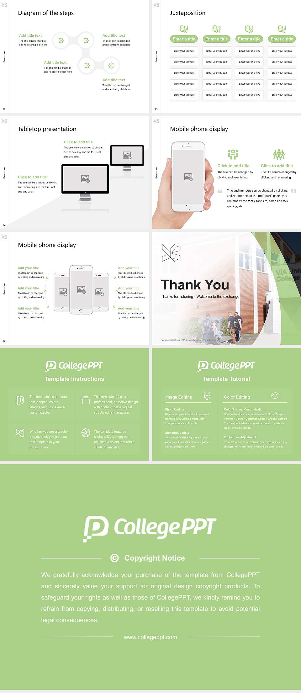 VIA University College-Campus Silkeborg Competition/Entrepreneurship Contest PPT Template4:3 ratio PPT effect preview image9