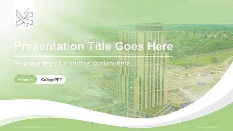 VIA University College-Campus Horsens Lecture Sharing and Networking Event PPT Template
