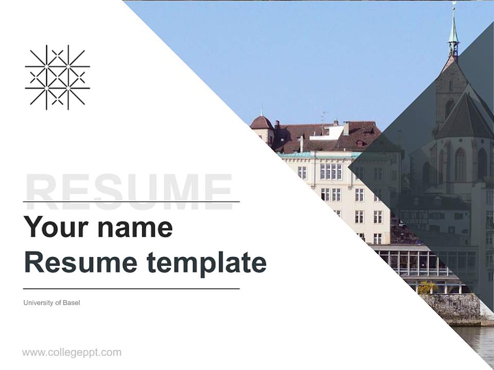 University of Basel Resume PPT Template4:3 ratio PPT effect preview image5