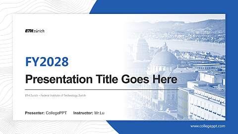 ETH Zurich – Federal Institute of Technology Zurich Academic Presentation/Research Findings Report PPT Template