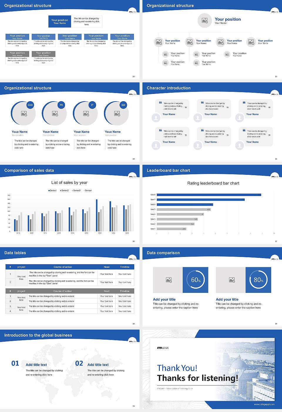 ETH Zurich – Federal Institute of Technology Zurich Academic Presentation/Research Findings Report PPT Template16:9 ratio PPT effect preview image4