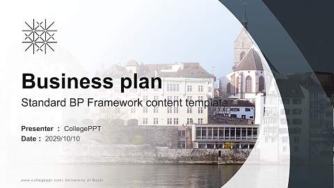 University of Basel Competition/Entrepreneurship Contest PPT Template