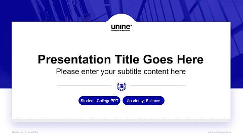 University of Neuchâtel National Scholarship Defense PPT Template