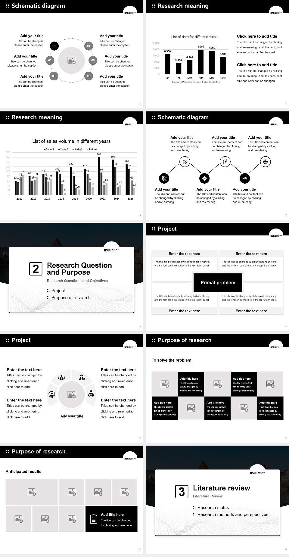 Lucerne University of Applied Sciences and Arts Graduation Thesis Defense PPT Template4:3 ratio PPT effect preview image3