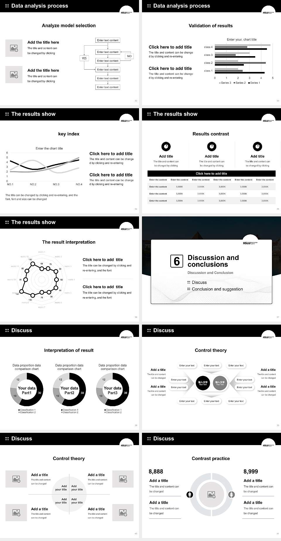 Lucerne University of Applied Sciences and Arts Graduation Thesis Defense PPT Template4:3 ratio PPT effect preview image5