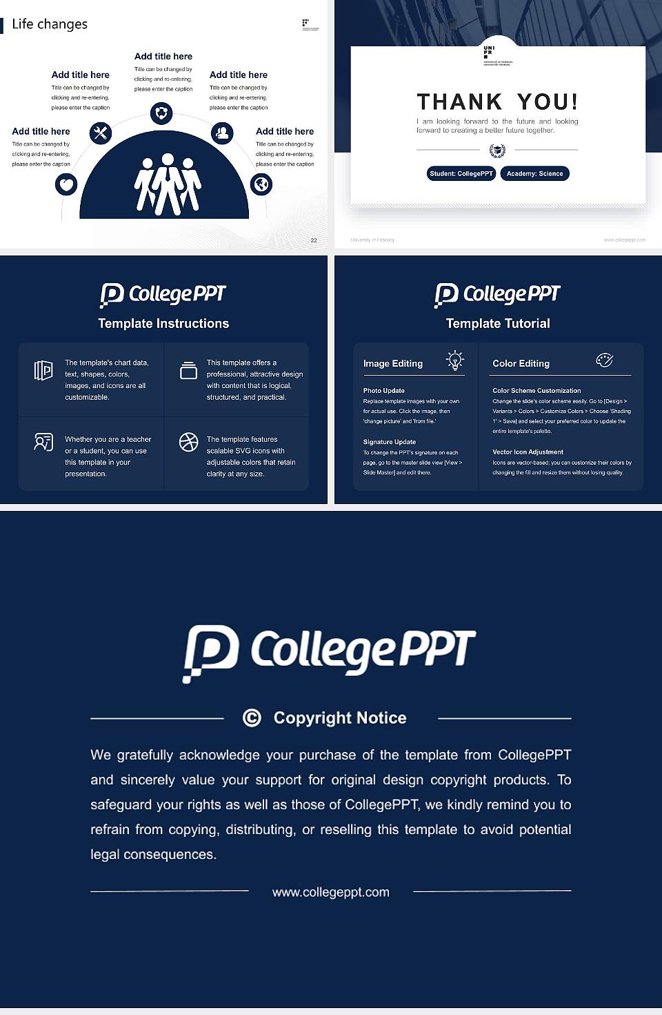 University of Fribourg National Scholarship Defense PPT Template4:3 ratio PPT effect preview image4