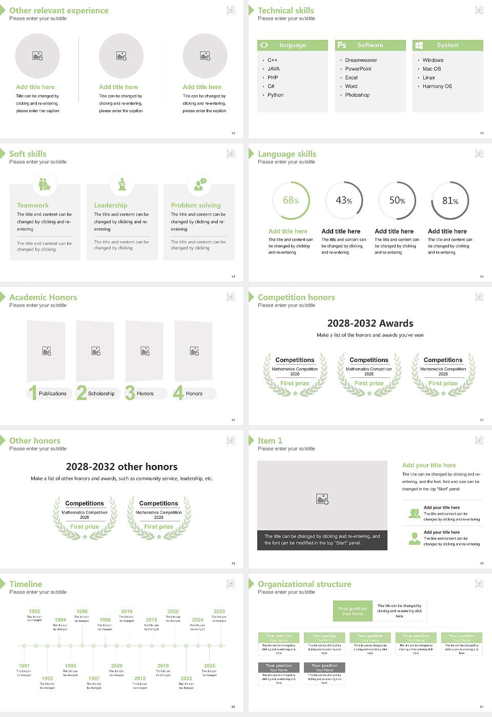VIA University College-Campus Holstebro Resume PPT Template16:9 ratio PPT effect preview image3