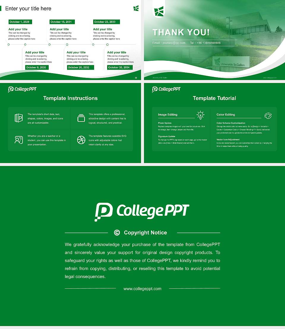 University of St. Gallen Lecture Sharing and Networking Event PPT Template16:9 ratio PPT effect preview image4