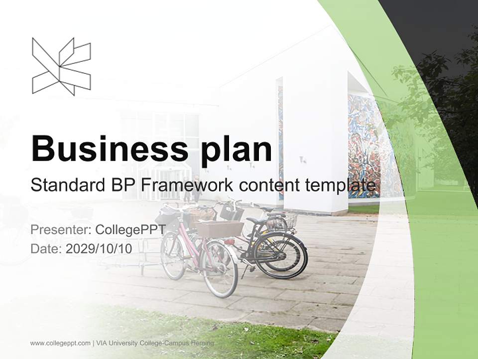 VIA University College-Campus Herning Competition/Entrepreneurship Contest PPT Template4:3 ratio PPT effect preview image9