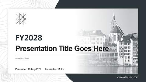 University of Basel Academic Presentation/Research Findings Report PPT Template