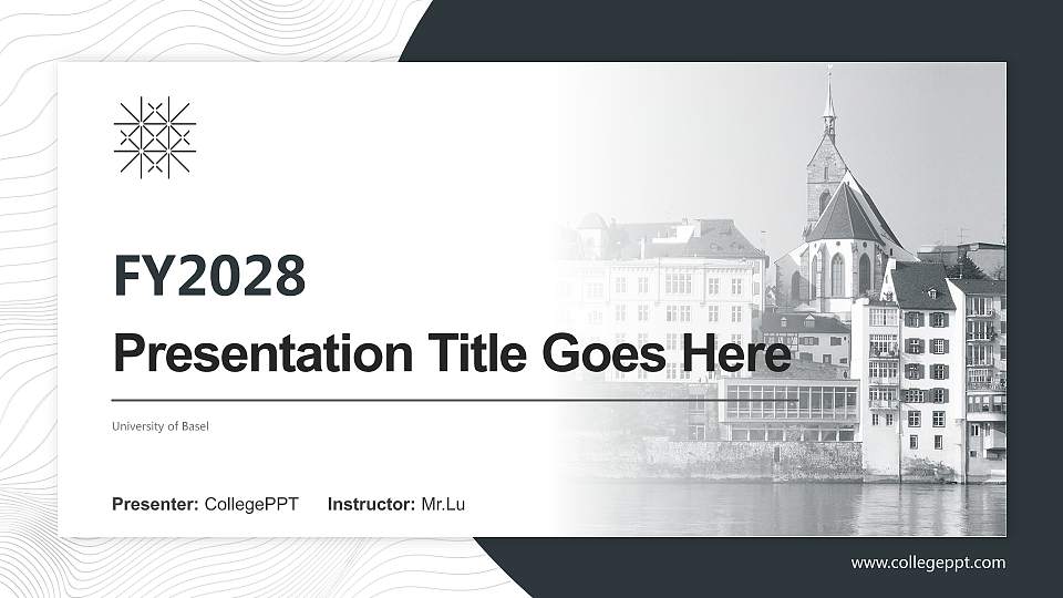 University of Basel Academic Presentation/Research Findings Report PPT Template16:9 ratio PPT effect preview image