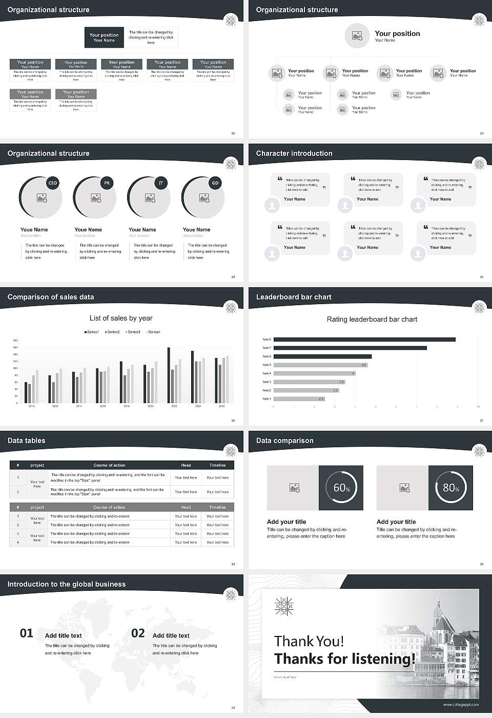 University of Basel Academic Presentation/Research Findings Report PPT Template16:9 ratio PPT effect preview image4