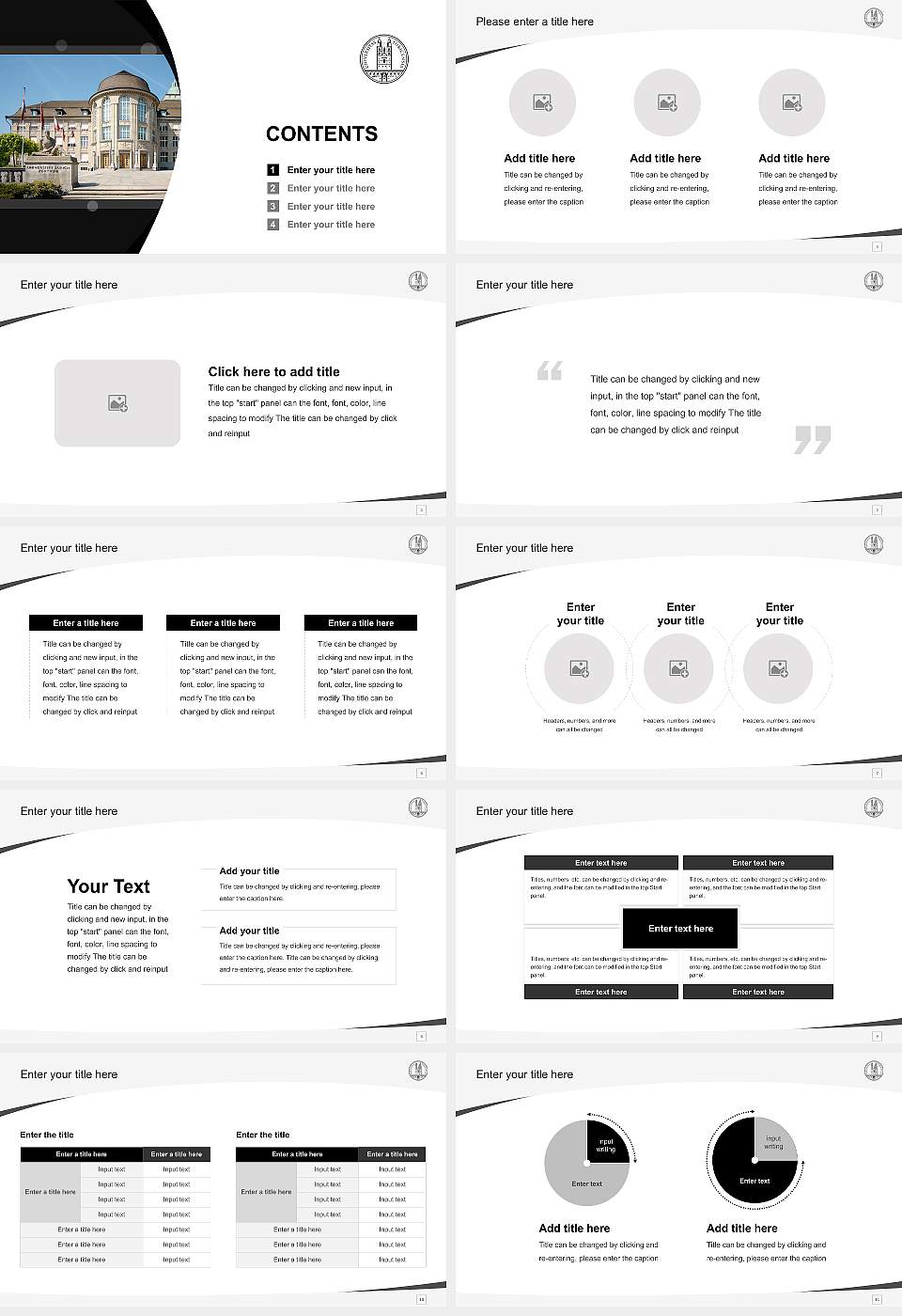 University of Zurich Course/Courseware Creation PPT Template16:9 ratio PPT effect preview image2
