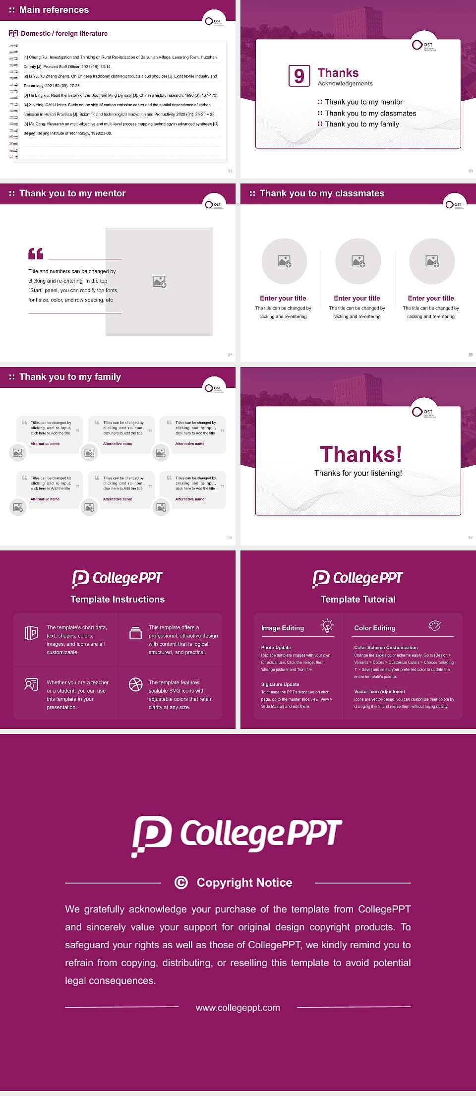 Eastern Switzerland University of Applied Sciences Graduation Thesis Defense PPT Template4:3 ratio PPT effect preview image7