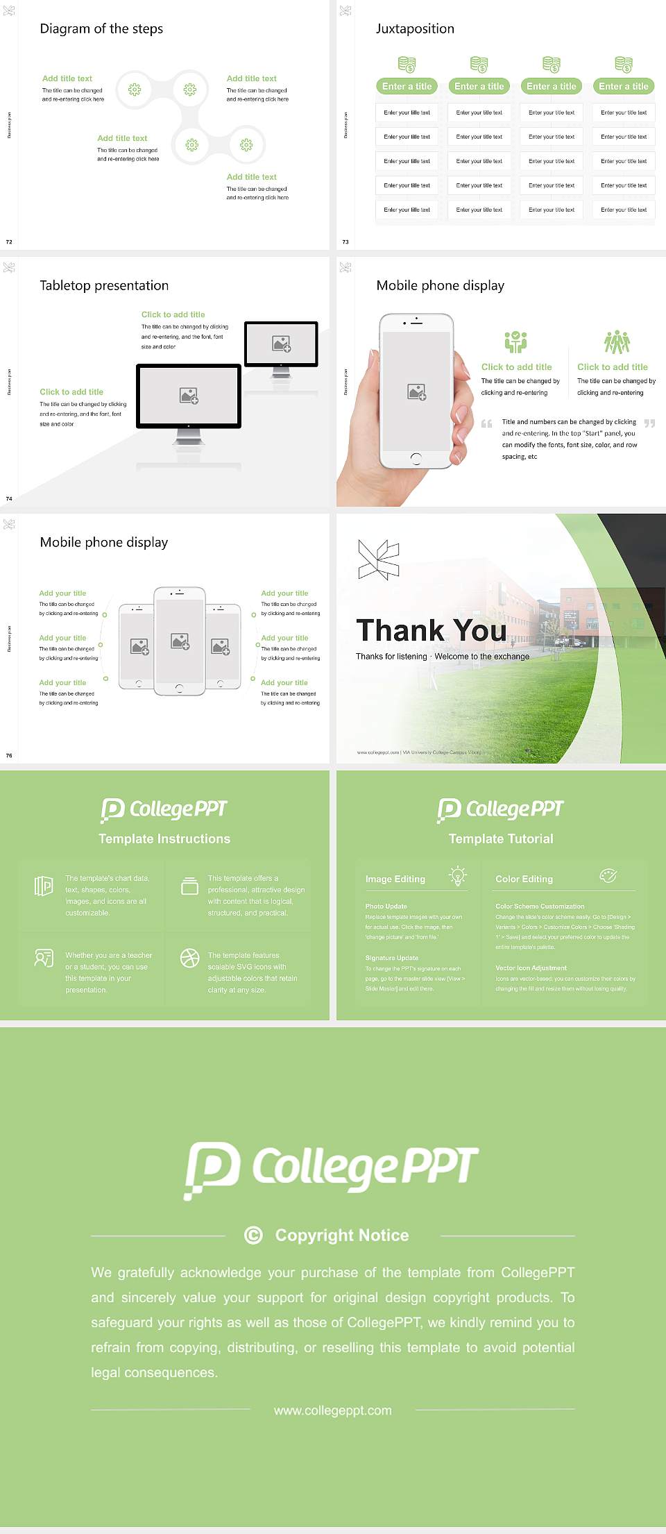 VIA University College-Campus Viborg Competition/Entrepreneurship Contest PPT Template4:3 ratio PPT effect preview image9
