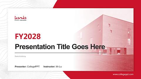 Dania Academy Academic Presentation/Research Findings Report PPT Template