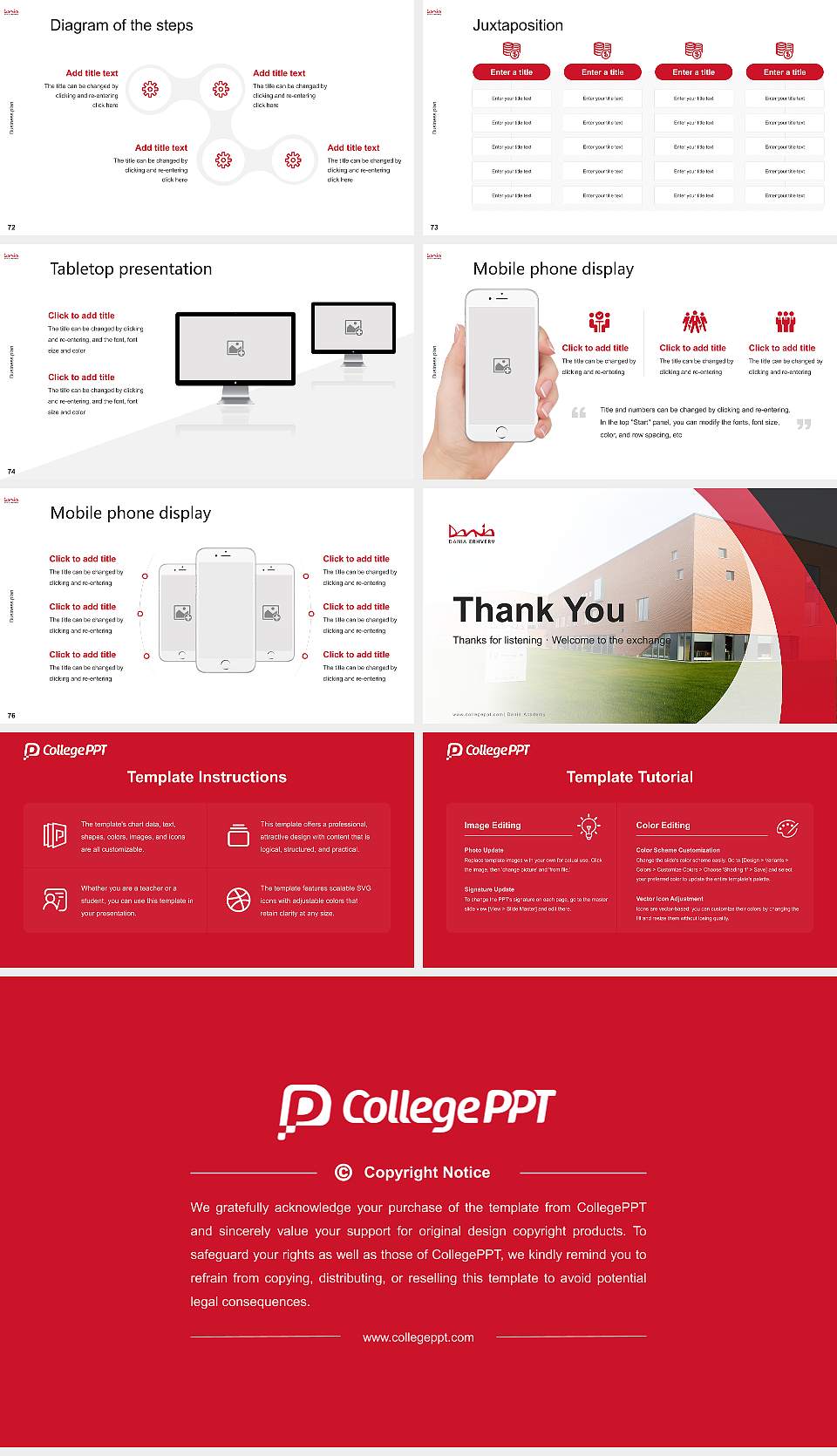 Dania Academy Competition/Entrepreneurship Contest PPT Template16:9 ratio PPT effect preview image9