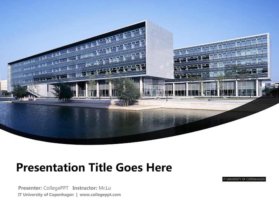IT University of Copenhagen Course/Courseware Creation PPT Template4:3 ratio PPT effect preview image5