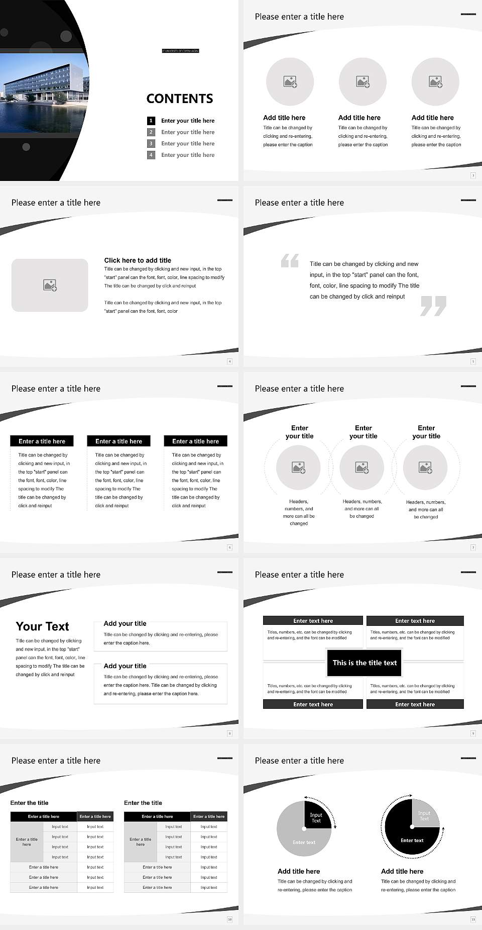 IT University of Copenhagen Course/Courseware Creation PPT Template4:3 ratio PPT effect preview image2