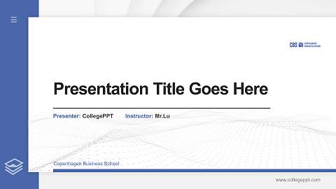 Copenhagen Business School Thesis Proposal/Graduation Defense PPT Template