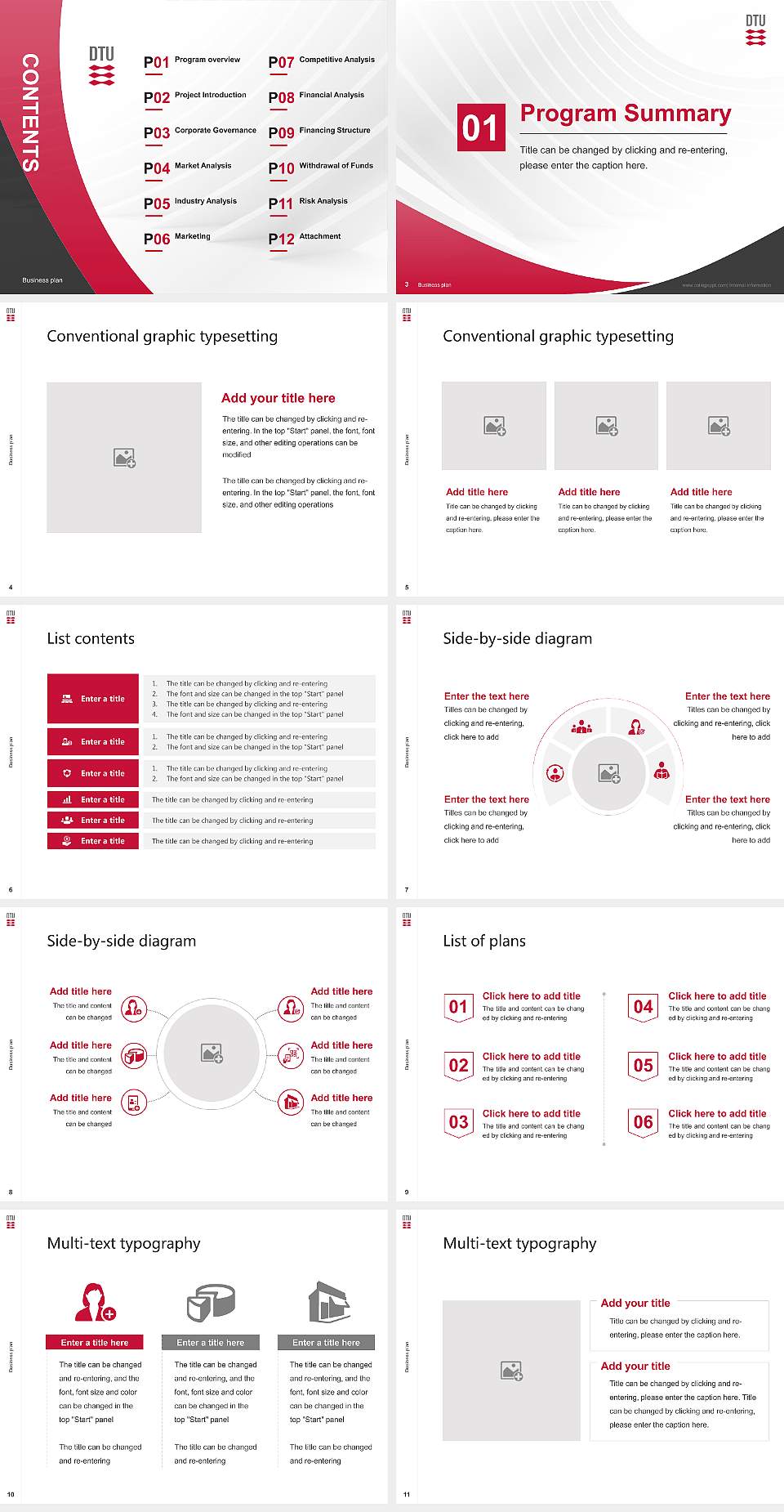 Technical University of Denmark （Lyngby campus） Competition/Entrepreneurship Contest PPT Template4:3 ratio PPT effect preview image2