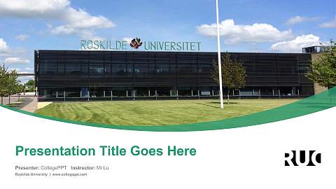 Roskilde University Course/Courseware Creation PPT Template