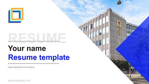Copenhagen Business Academy Resume PPT Template