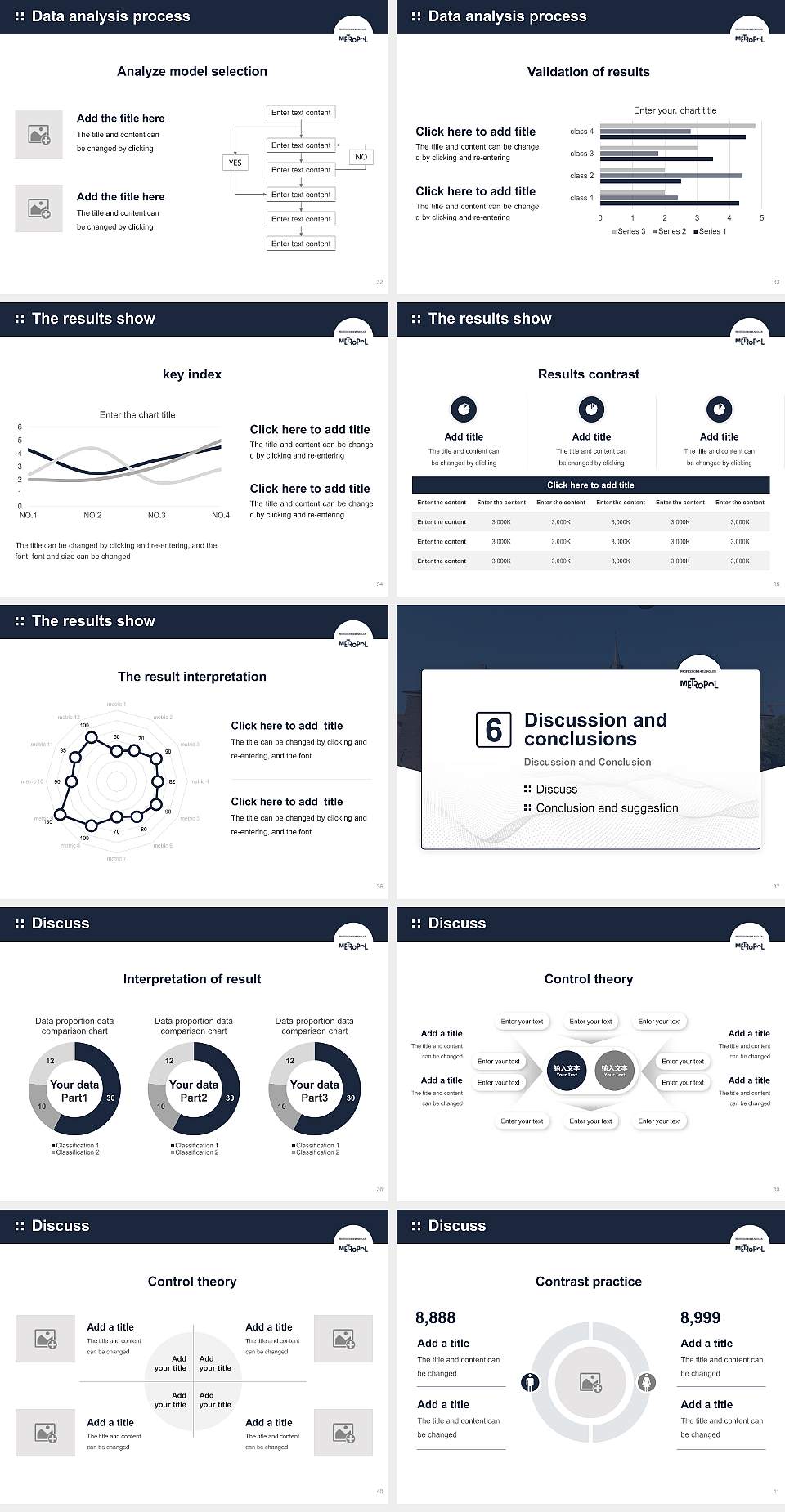 Metropolitan University College Graduation Thesis Defense PPT Template4:3 ratio PPT effect preview image5