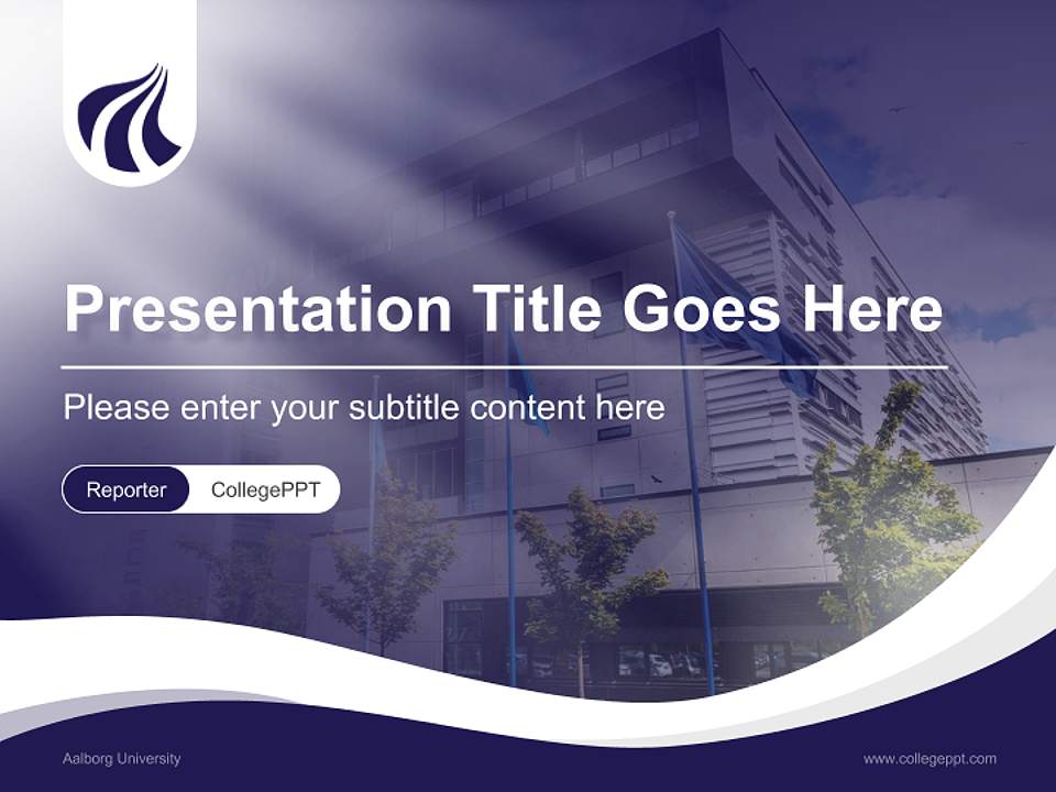 Aalborg University Lecture Sharing and Networking Event PPT Template4:3 ratio PPT effect preview image4