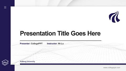 Aalborg University Thesis Proposal/Graduation Defense PPT Template