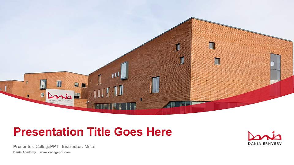 Dania Academy Course/Courseware Creation PPT Template16:9 ratio PPT effect preview image