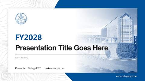 Aarhus University Academic Presentation/Research Findings Report PPT Template