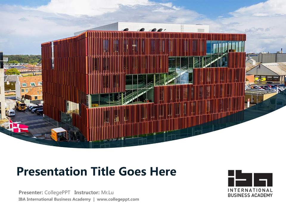 IBA International Business Academy Course/Courseware Creation PPT Template4:3 ratio PPT effect preview image5