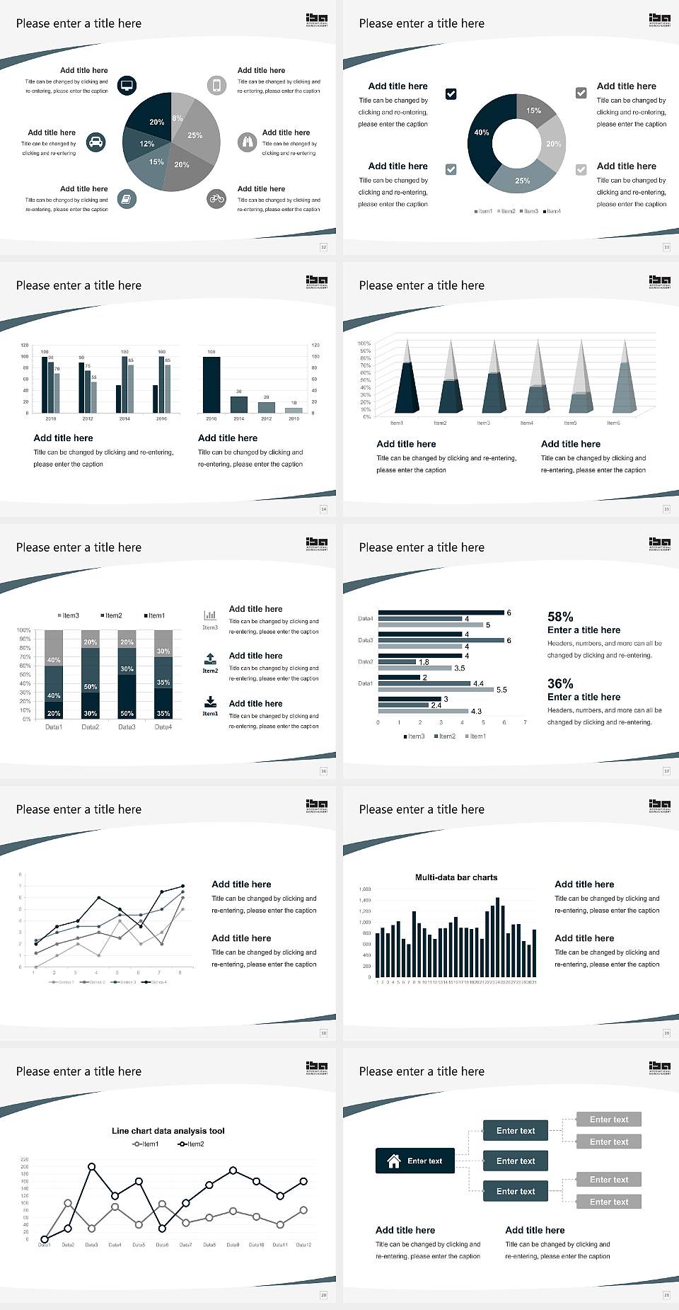IBA International Business Academy Course/Courseware Creation PPT Template4:3 ratio PPT effect preview image3