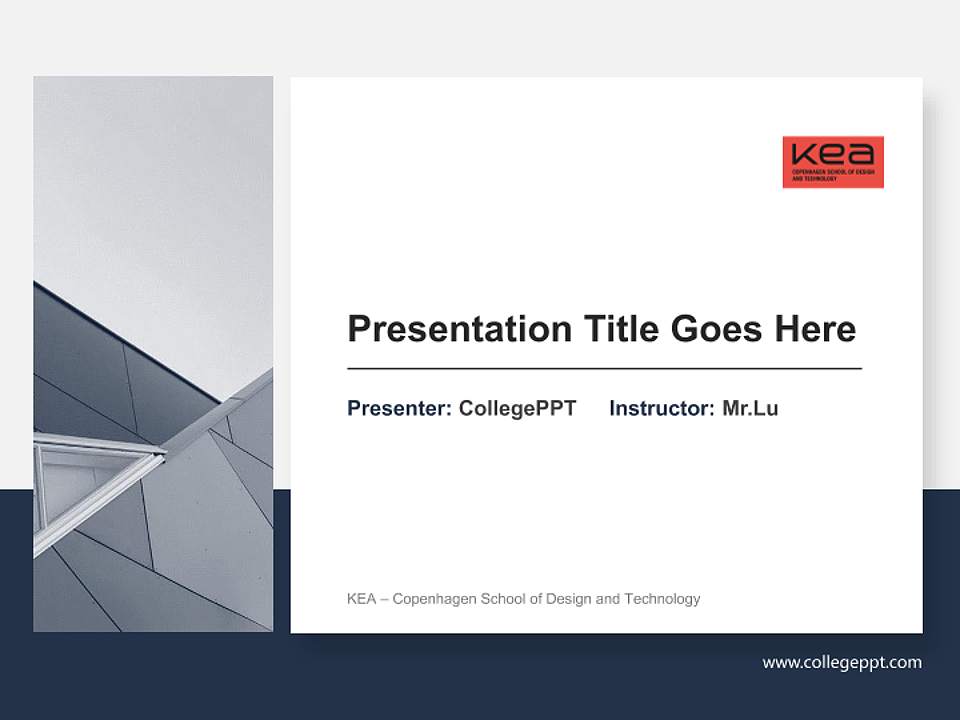 KEA – Copenhagen School of Design and Technology General PPT Template4:3 ratio PPT effect preview image6