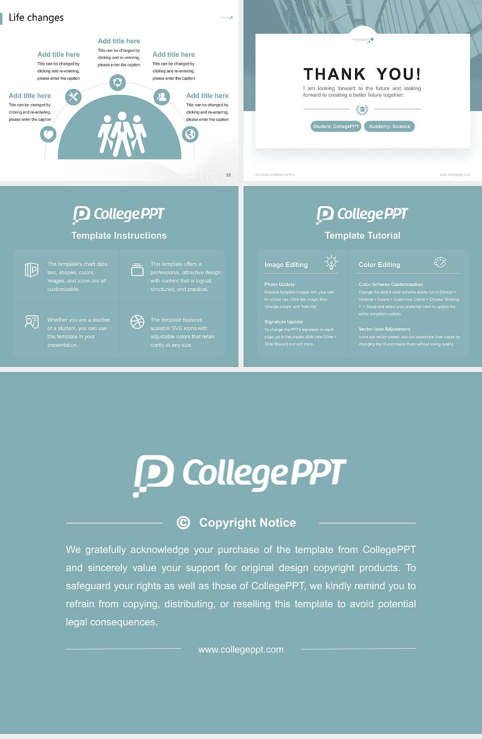 Business Academy Aarhus National Scholarship Defense PPT Template4:3 ratio PPT effect preview image4