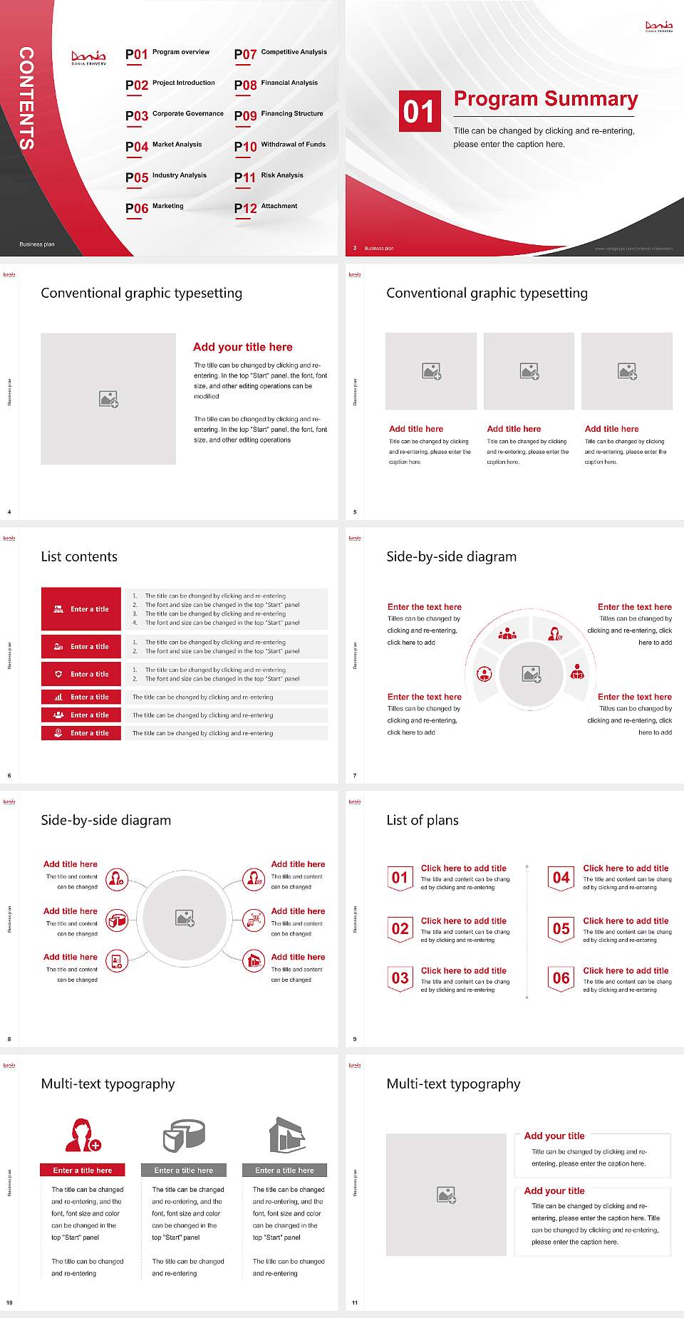Dania Academy Competition/Entrepreneurship Contest PPT Template4:3 ratio PPT effect preview image2