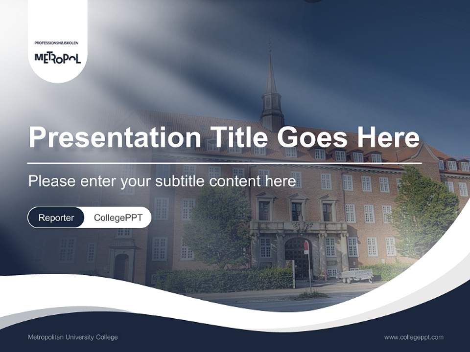 Metropolitan University College Lecture Sharing and Networking Event PPT Template4:3 ratio PPT effect preview image4