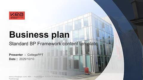 KEA – Copenhagen School of Design and Technology Competition/Entrepreneurship Contest PPT Template