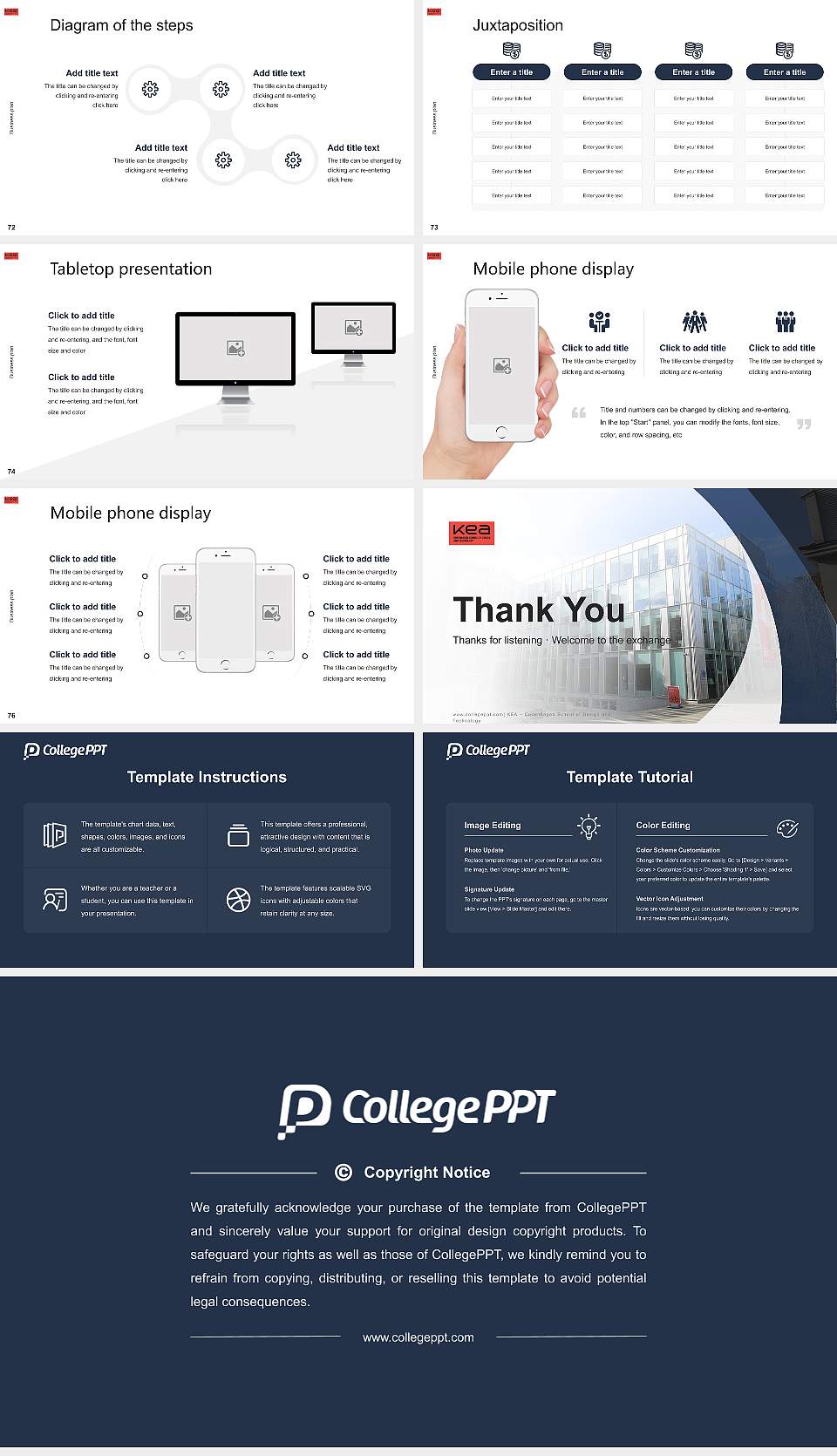 KEA – Copenhagen School of Design and Technology Competition/Entrepreneurship Contest PPT Template16:9 ratio PPT effect preview image9