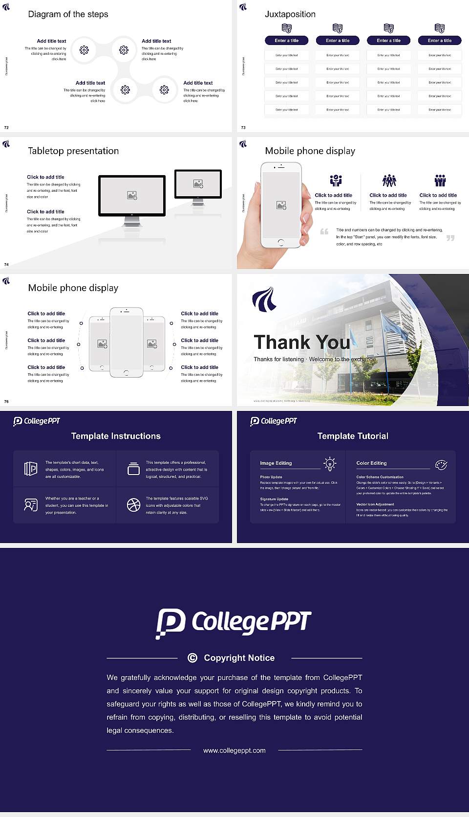 Aalborg University Competition/Entrepreneurship Contest PPT Template16:9 ratio PPT effect preview image9