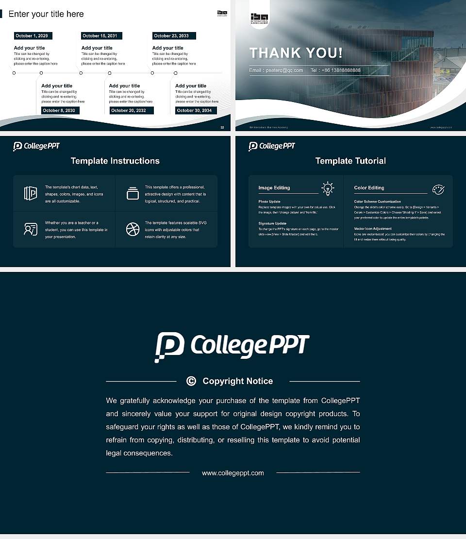 IBA International Business Academy Lecture Sharing and Networking Event PPT Template16:9 ratio PPT effect preview image4